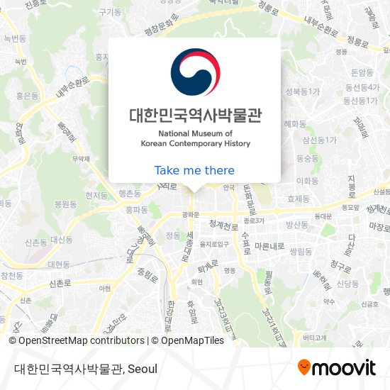 대한민국역사박물관 map