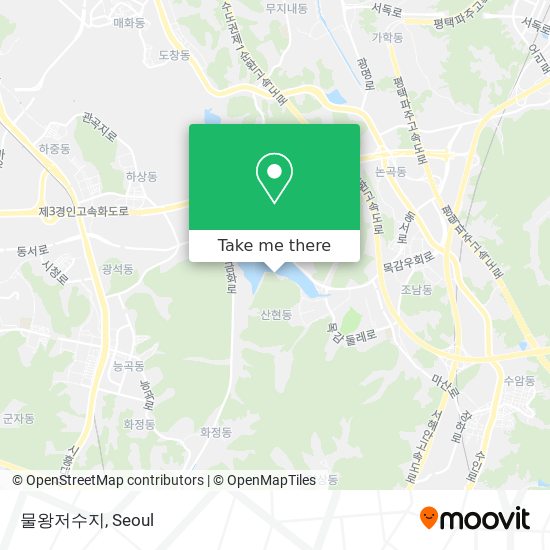 물왕저수지 map