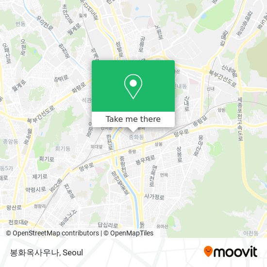 봉화옥사우나 map