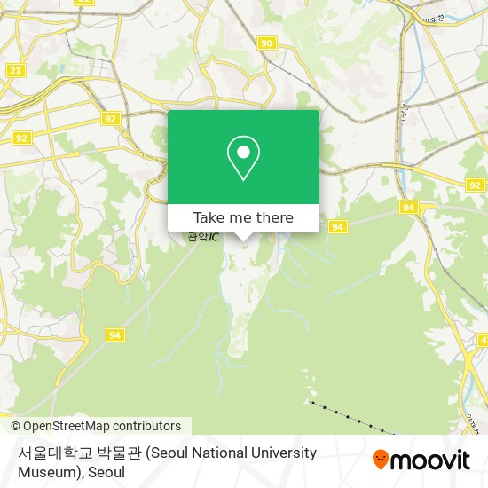 서울대학교 박물관 (Seoul National University Museum) map