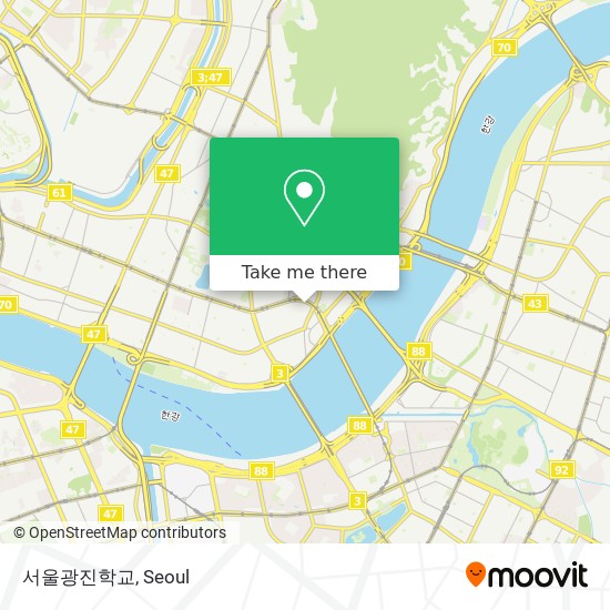 서울광진학교 map