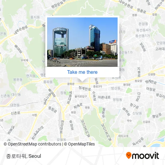 종로타워 map