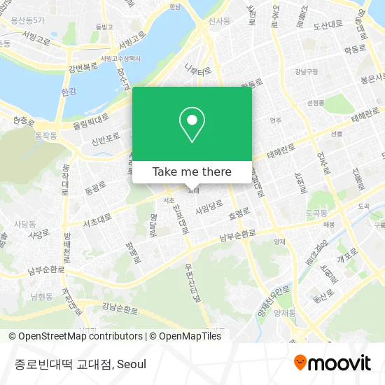 종로빈대떡 교대점 map