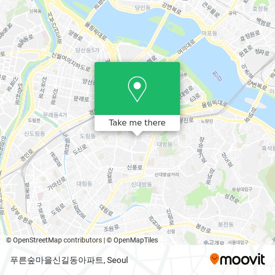 푸른숲마을신길동아파트 map