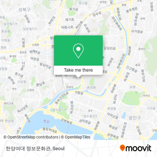 한양여대 정보문화관 map