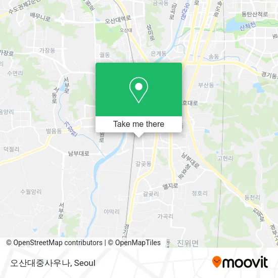 오산대중사우나 map