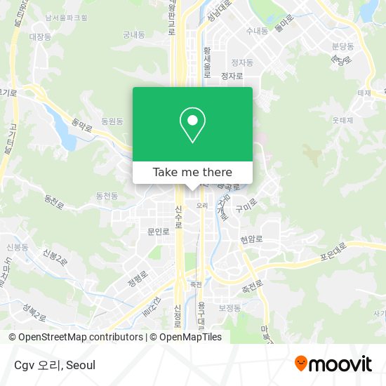 Cgv 오리 map