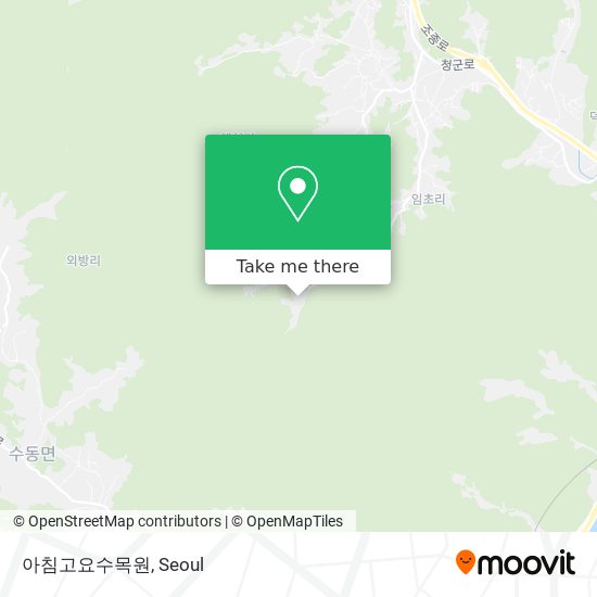 아침고요수목원 map