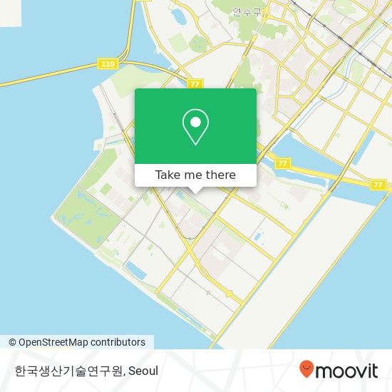 한국생산기술연구원 map