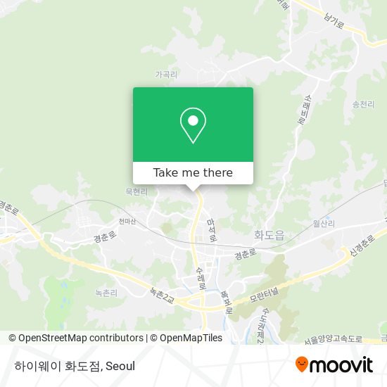 하이웨이 화도점 map