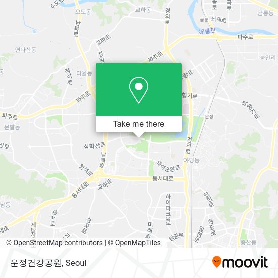 운정건강공원 map