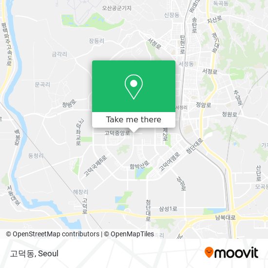 고덕동 map