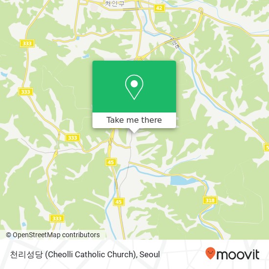 천리성당 (Cheolli Catholic Church) map