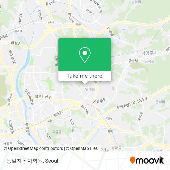 동일자동차학원 map