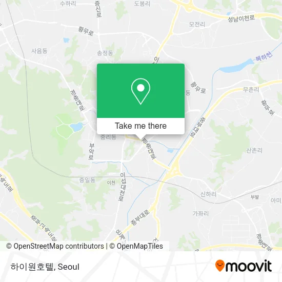 하이원호텔 map