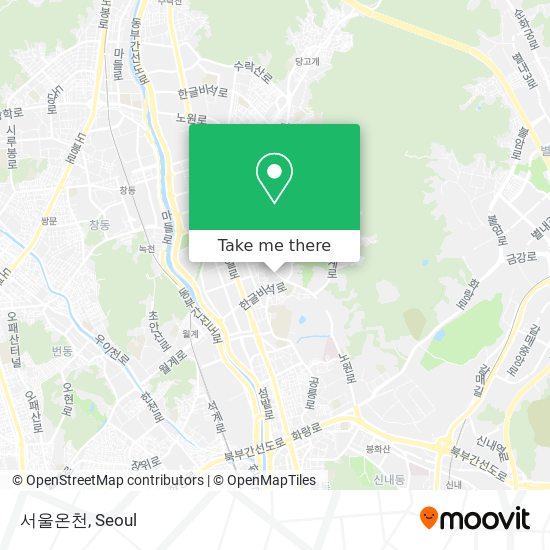 서울온천 map