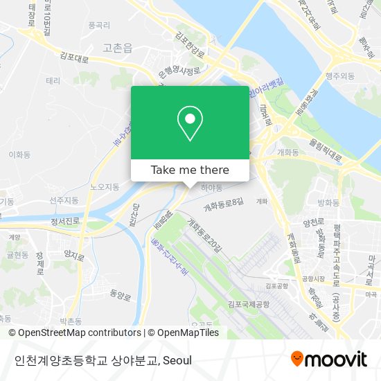 인천계양초등학교 상야분교 map