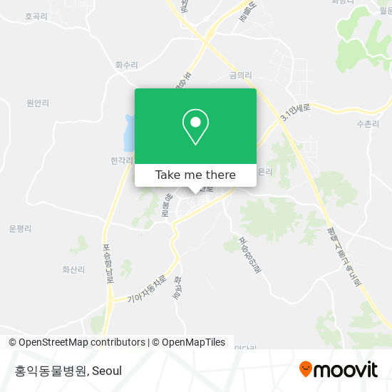 홍익동물병원 map