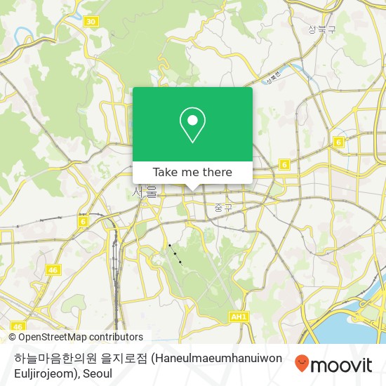 하늘마음한의원 을지로점 (Haneulmaeumhanuiwon  Euljirojeom) map