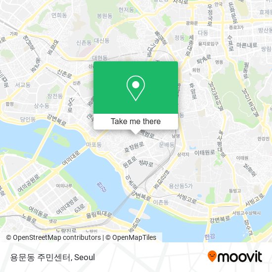 용문동 주민센터 map