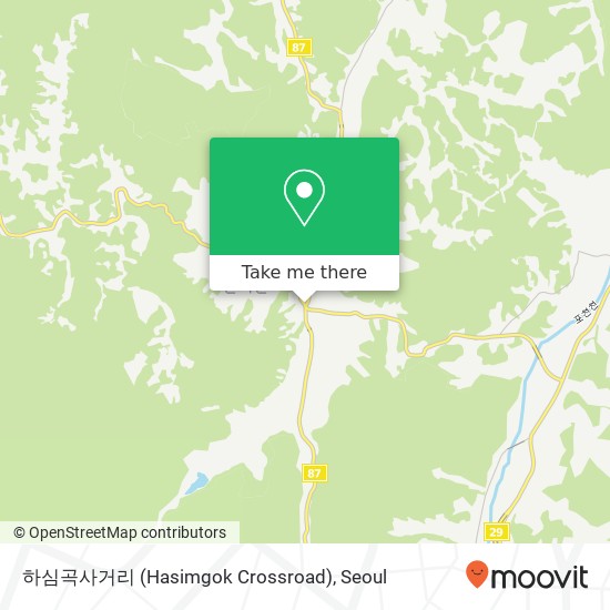 하심곡사거리 (Hasimgok Crossroad) map