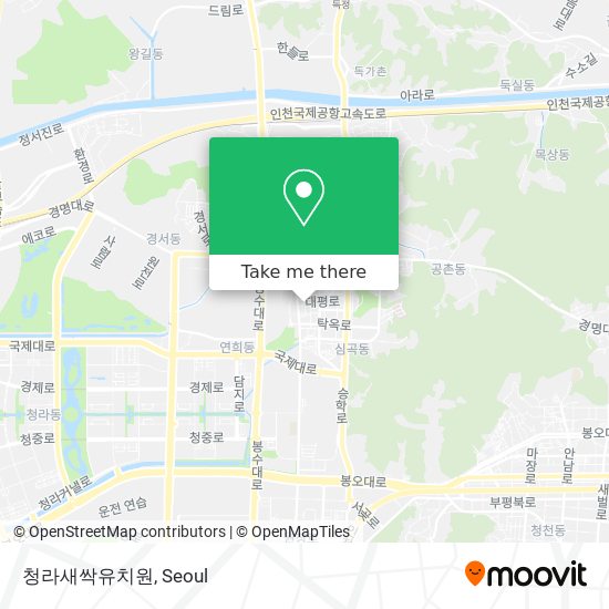 청라새싹유치원 map