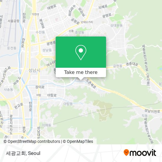 세광교회 map
