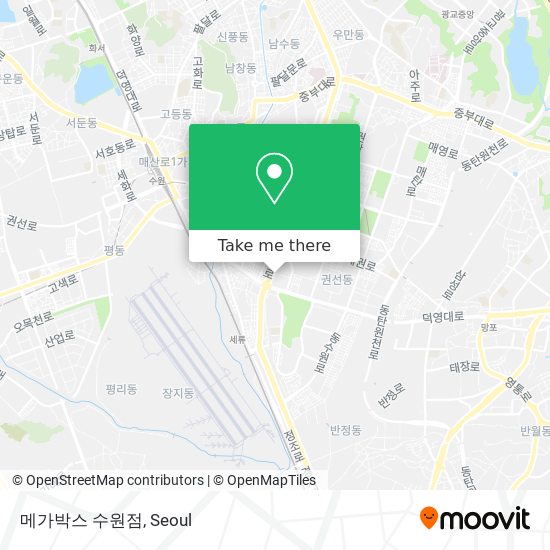 메가박스 수원점 map