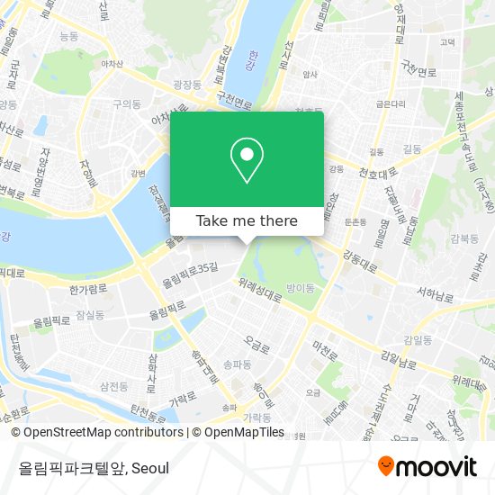 올림픽파크텔앞 map