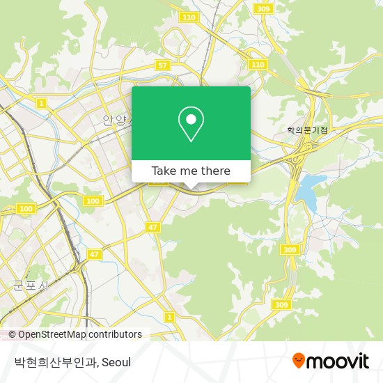 박현희산부인과 map