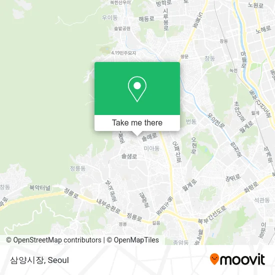 삼양시장 map