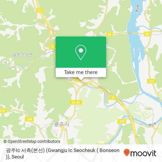 광주Ic 서측(본선) (Gwangju Ic Seocheuk ( Bonseon )) map