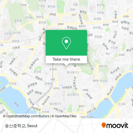 용산중학교 map