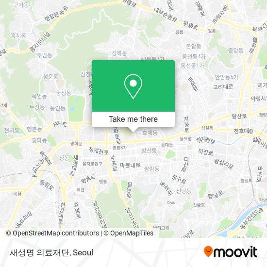 새생명 의료재단 map