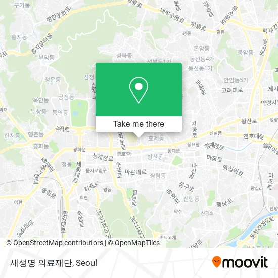 새생명 의료재단 map