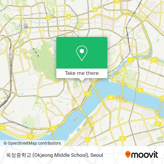 옥정중학교 (Okjeong Middle School) map