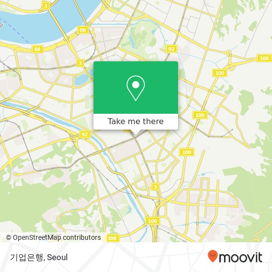 기업은행 map