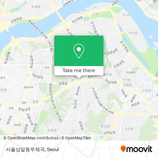 서울상일동우체국 map