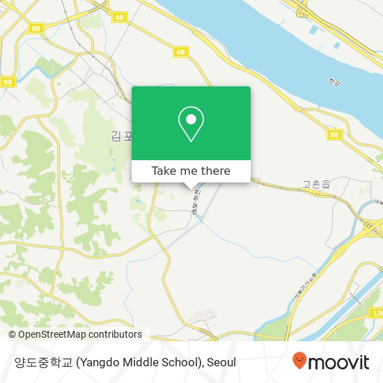양도중학교 (Yangdo Middle School) map