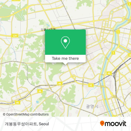 개봉동우성아파트 map