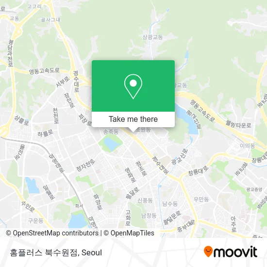 홈플러스 북수원점 map