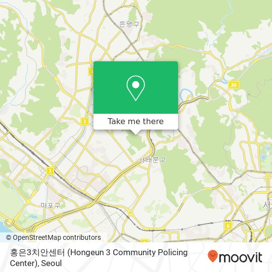 홍은3치안센터 (Hongeun 3 Community Policing Center) map