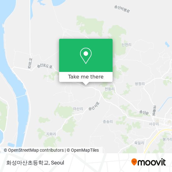 화성마산초등학교 map