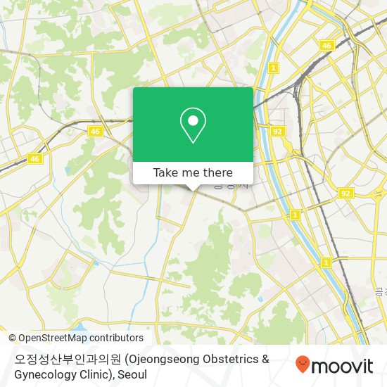 오정성산부인과의원 (Ojeongseong Obstetrics & Gynecology Clinic) map