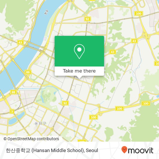한산중학교 (Hansan Middle School) map