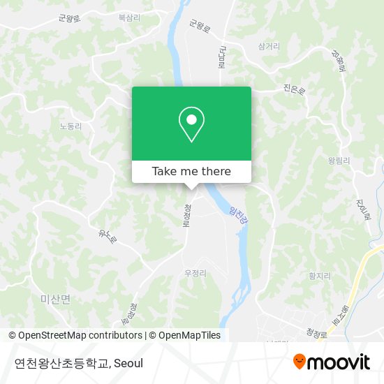 연천왕산초등학교 map