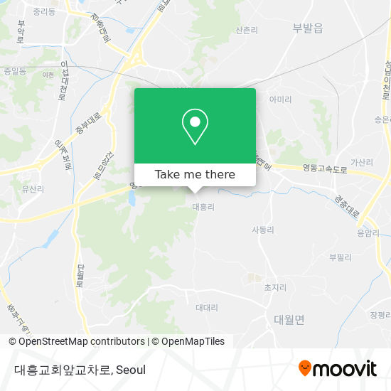 대흥교회앞교차로 map