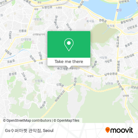 Gs수퍼마켓 관악점 map