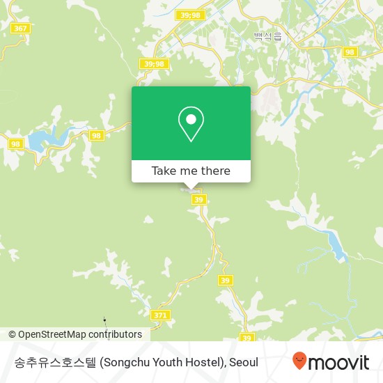 송추유스호스텔 (Songchu Youth Hostel) map