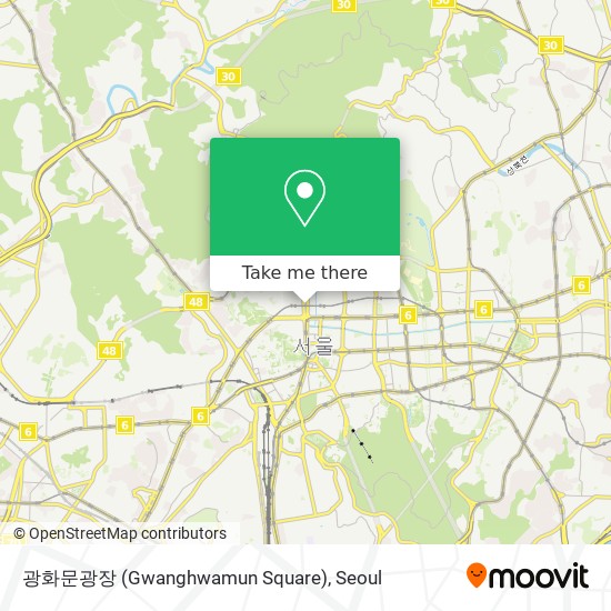 광화문광장 (Gwanghwamun Square) map